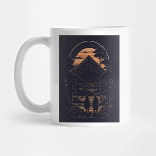 Japanese Village Art Mug